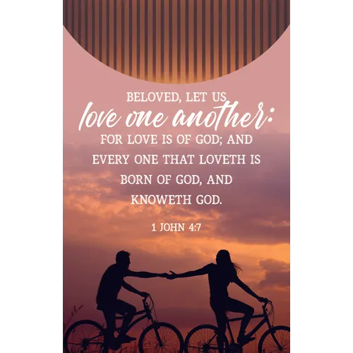 General Worship Bulletin: Let Us Love (Package of 100): 1 John 4:7 (Kjv) - Paperback