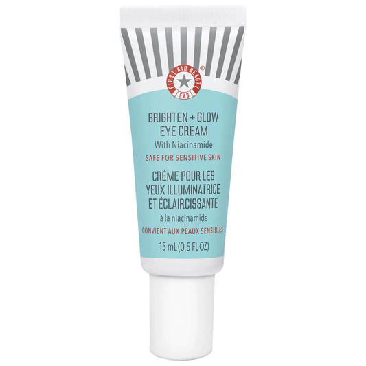 Brighten + Glow Eye Cream with Niacinamide - Vegan, Gluten-Free, Cruelty-Free Hydrating Eye Cream for Dark Circles & Fine Lines