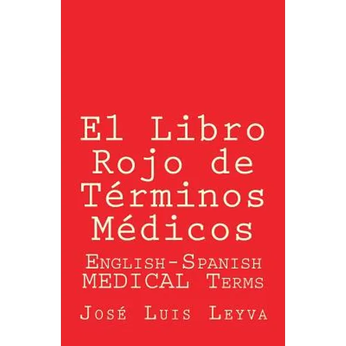 El Libro Rojo de Términos Médicos - Paperback