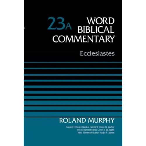 Ecclesiastes, Volume 23A - Hardcover