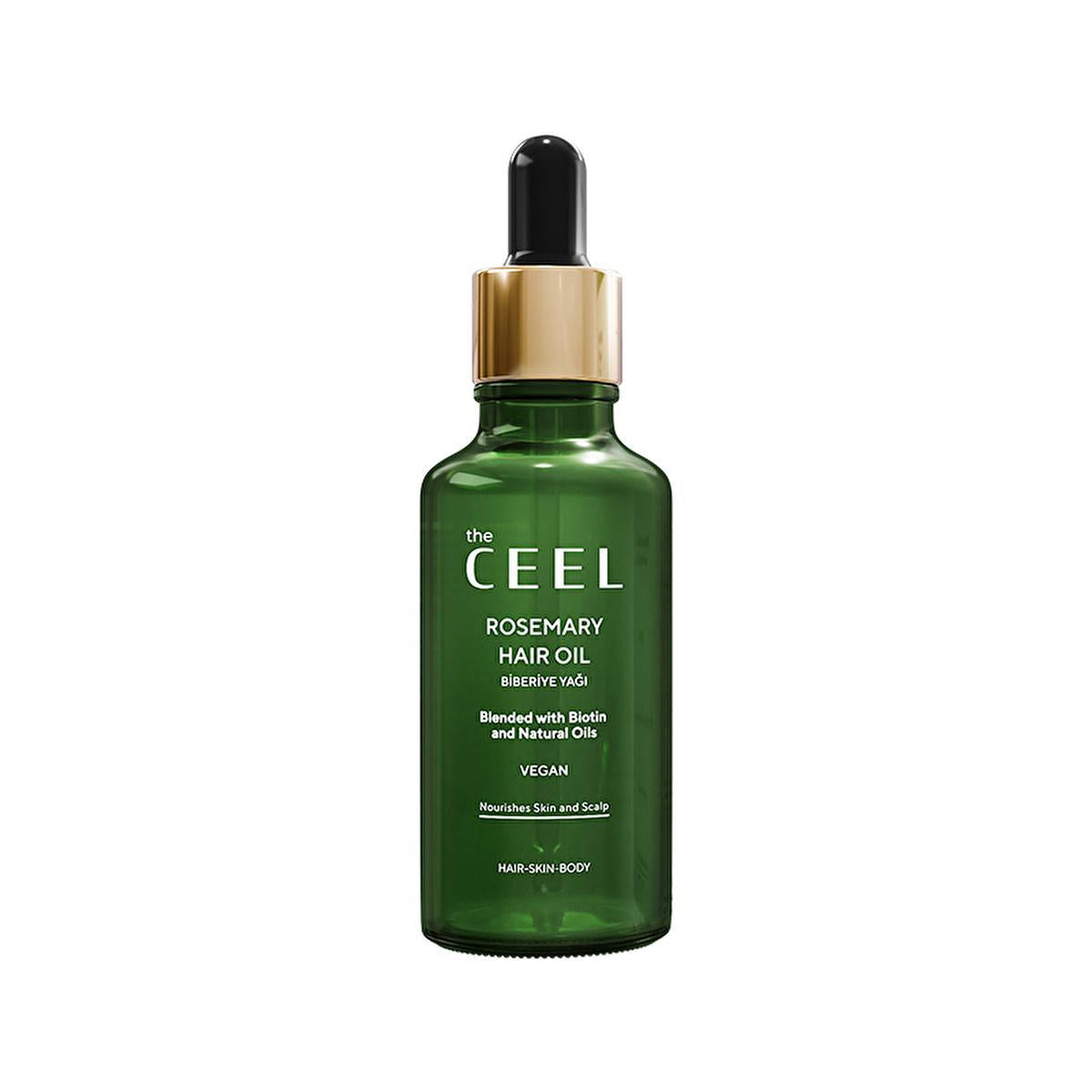 The Ceel Rosemary Oil Complex for Hair and Skin Care - Nourishes Hair, Skin, and Eyebrows with Natural Ingredients
