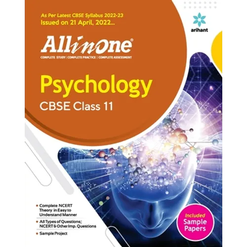 CBSE All In One Psychology Class 11 2022-23 Edition (As per latest CBSE Syllabus issued on 21 April 2022) - Paperback