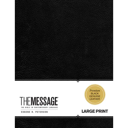 Message Large Print Bible-MS - Leather