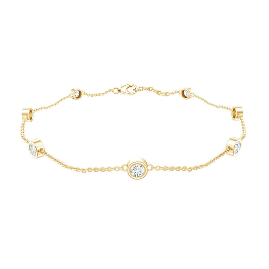 Lab Grown Diamond Chain Bracelet for Women