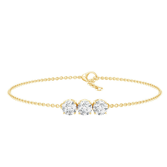 Certified 5 MM Lab Grown Diamond Bracelet for Women