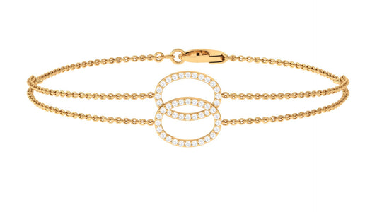 Real Diamond Eternity Chain Bracelet for Women