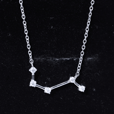 Moissanite Aries Constellation Necklace for Women