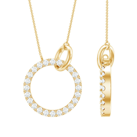 Natural Diamond Eternity Necklace for Women