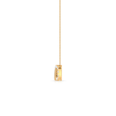 Diamond Sideway Infinity Pendant Necklace
