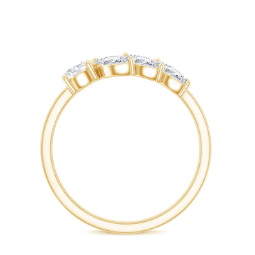 Nature Inspired Moissanite Anniversary Ring for Women