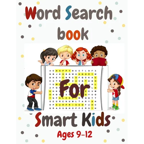 Word Search Book for Smart Kids 9-12: School Zone - Easy Word Find Puzzles Workbook for Kids (8.5x11) with Fun Themes, Activity Pad, Search & Find, Wo - Paperback