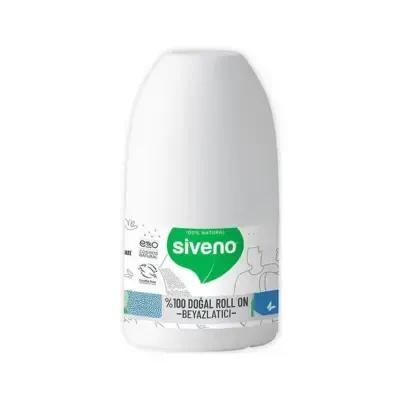 Siveno Natural Whitening Roll-On Deodorant 50ml - Safe for Sensitive Skin, Easy Application