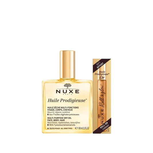 Nuxe Huile Prodigieuse Multi-purpose Dry Oil - 100ml & Roll-On 8ml - Nuxe