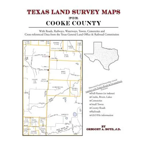 Texas Land Survey Maps for Cooke County - Paperback