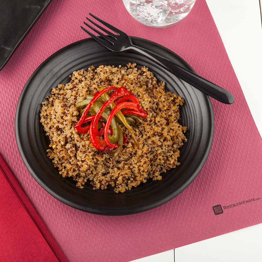 Chef 101 Rectangle Burgundy Paper Placemat - Heavy Weight, Single-Use - 20" x 14" - 1000 count box