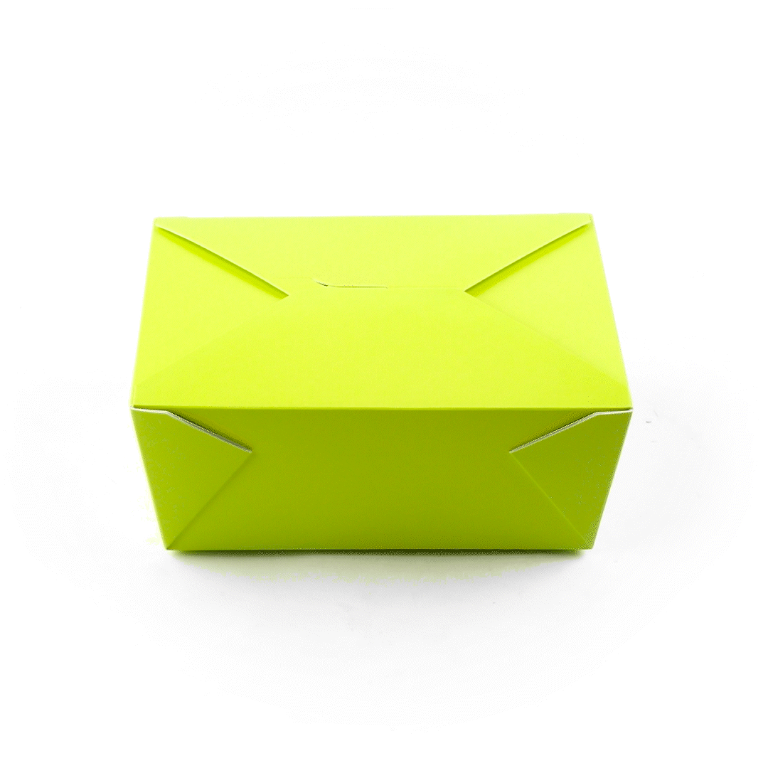 Bio Tek 98 oz Rectangle Eco Green Paper #4 Bio Box Take Out Container - 8 1/2" x 6 1/4" x 3 1/2" - 200 count box