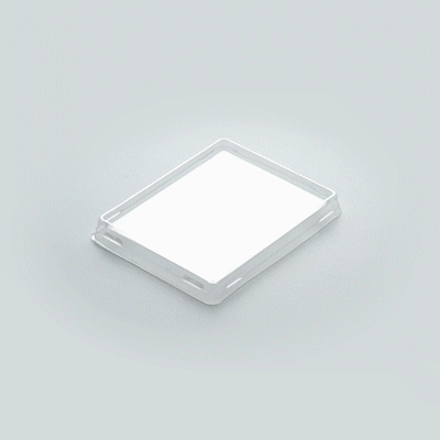 Cafe Vision Rectangle Clear Plastic Lid - Fits Small Click Lock Container - 50 count box