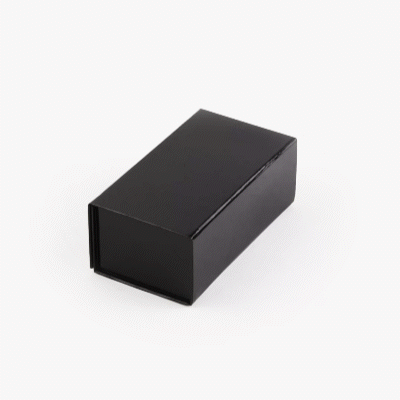 Cater Tek Rectangle Black Paper Small Tic Tac Box - Magnetic - 7" x 4" x 2 3/4" - 10 count box