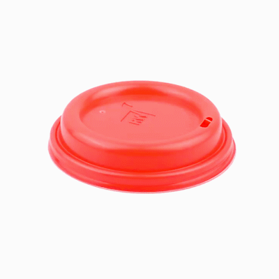 Restpresso Red Plastic Coffee Cup Lid - Fits 8, 12, 16 and 20 oz - 500 count box
