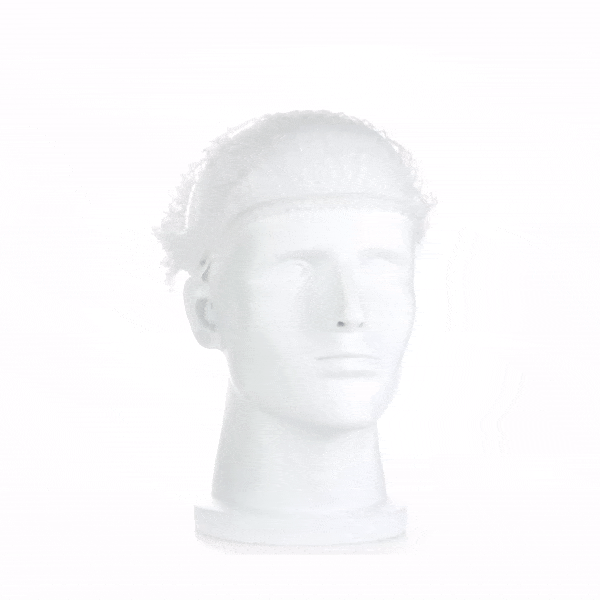 Clean Tek Professional White Disposable Bouffant Cap Hair Net - 21" - 100 count box