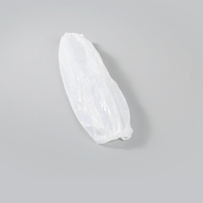 Clean Tek Professional White Plastic Disposable Arm Sleeve Cover - 16" - 100 count box