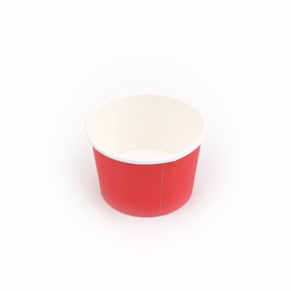 Coppetta 4 oz Round Red Paper To Go Cup - 3" x 3" x 2 1/2" - 200 count box