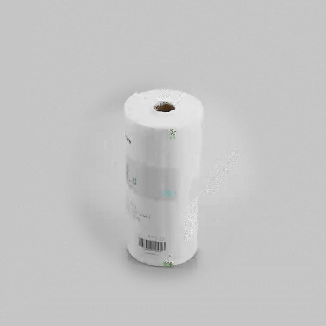 RW Clean White Bamboo Washable Paper Towel Roll - 11" x 11" - 50 Sheets x 1 Roll