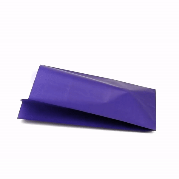 Bag Tek Purple Paper French Fry / Snack Bag - 5" x 3" x 8 3/4" - 100 count box