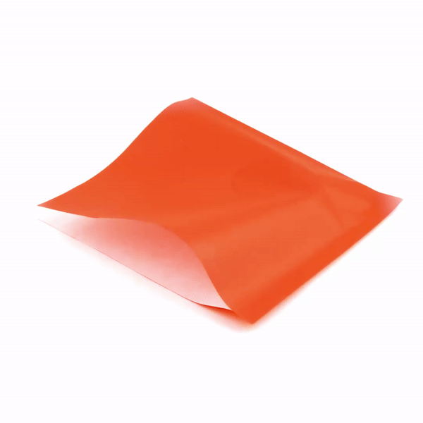 Bag Tek Tangerine Orange Paper Large Double Open Bag - Greaseproof - 10" x 9" - 100 count box