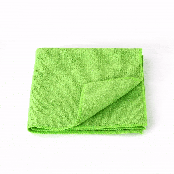 Clean Tek Professional Green Microfiber Cleaning Cloth - 16" x 16" - 100 count box