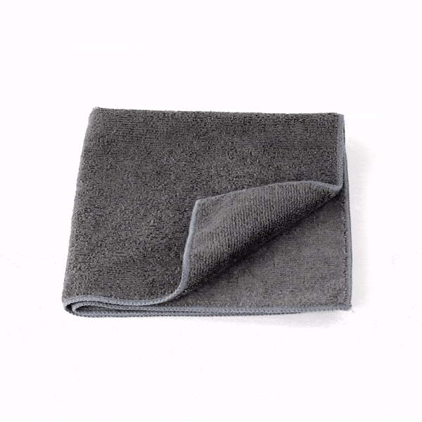 Clean Tek Professional Gray Microfiber Cleaning Cloth - 16" x 16" - 10 count box