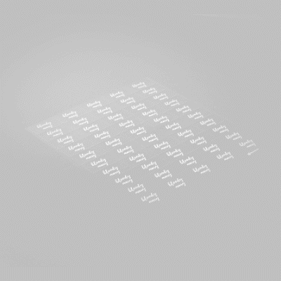 Label Tek Plastic Bloody Mary Label - Clear with White Font, Water-Resistant - 2" x 1" - 100 count box