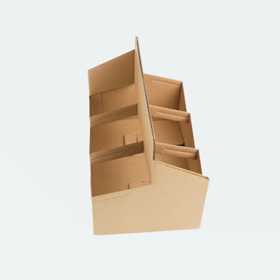 Restpresso Kraft Paper Altalena Drink Carrier - Fits 6 Cups - 11 3/4" x 7 3/4" x 9 1/2" - 100 count box