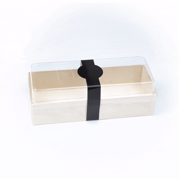 Chef 101 Black Paper Packaging Band - Adhering - 12" - 100 count box