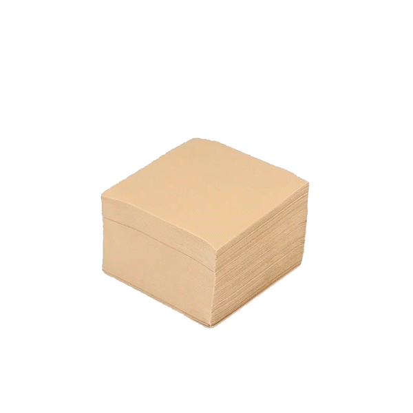 Luxenap Square Kraft Paper Linen-Feel Cocktail Napkin - Air Laid - 9 1/2" x 9 1/2" - 1600 count box