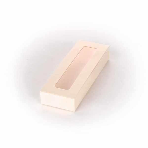 Taipei 9 oz Rectangle Poplar Container - with Window Flap Lid - 100 count box