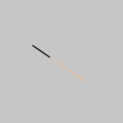 Pixy Bamboo Hand-Dipped Skewer - Black - 3 1/2" - 100 count box