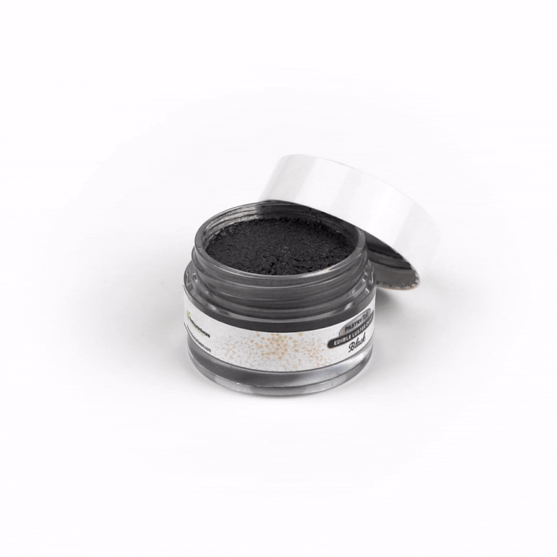 Pastry Tek 5g Black Edible Luster Dust - Food Grade - 1 count box