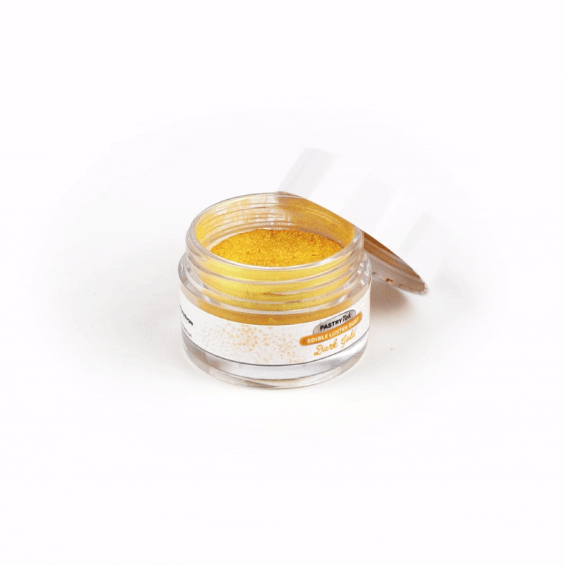 Pastry Tek 5g Dark Gold Edible Luster Dust - Food Grade - 1 count box