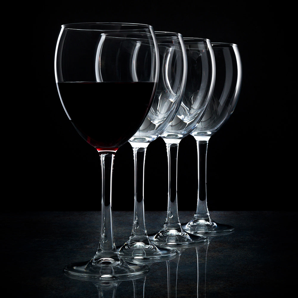 Cascata 14 oz Red Wine Glass - All-Purpose - 3 1/2" x 3 1/2" x 8 1/4" - 6 count box