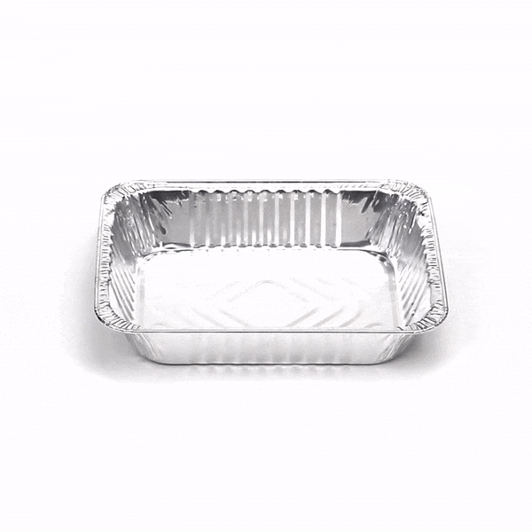 Foil Lux Aluminum 1/2 Size Deep Steam Table Pan - 12 3/4" x 10 1/2" x 2 1/2" - 25 count box