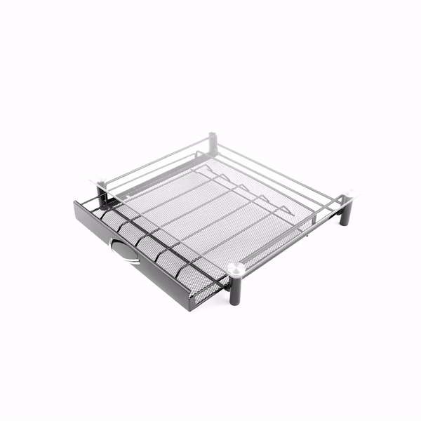 Restpresso Iron Coffee Pod / Capsule Storage Drawer - Holds 36 Caffitaly or Lavazza Capsules - 14 1/4" x 12 1/4" x 2 3/4" - 1 count box