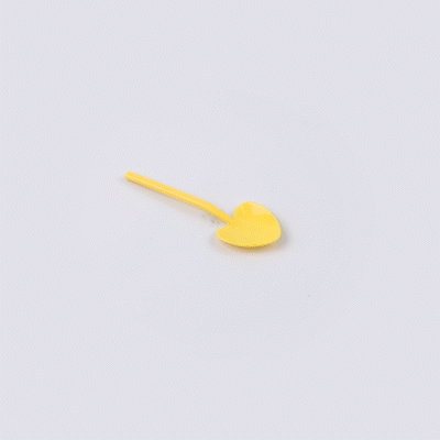 Coppetta Baby Yellow Plastic Love Shovel Spoon - 3 1/2" x 1 1/4" - 500 count box