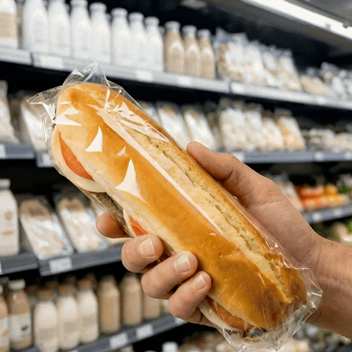 Chef 101 Clear Plastic Sandwich Wrap - High Clarity - 15 3/4" x 11 3/4" - 100 count box