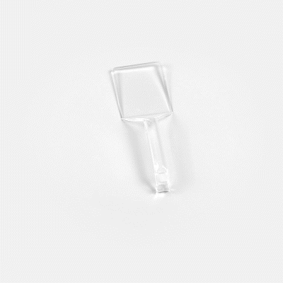 Cater Tek Clear Plastic Serving Spatula - Recyclable - 10" - 10 count box