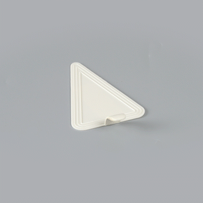 Pastry Tek Triangle White Plastic Cake Server - 4 1/2" x 3" - 100 count box