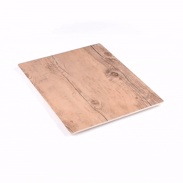Voga Countryside Brown Melamine Serving Board - Faux Wood - 12 1/2" x 10 1/4" x 1/2" - 1 count box
