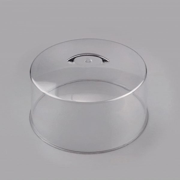 Sweet Vision Round Clear Cake Cover - 12" x 12" x 6 1/2" - 1 count box