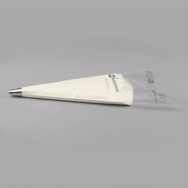 Pastry Tek Clear Plastic Easy Grip Pastry Piping Bag - Recyclable - 21" x 10 3/4" - 100 count box