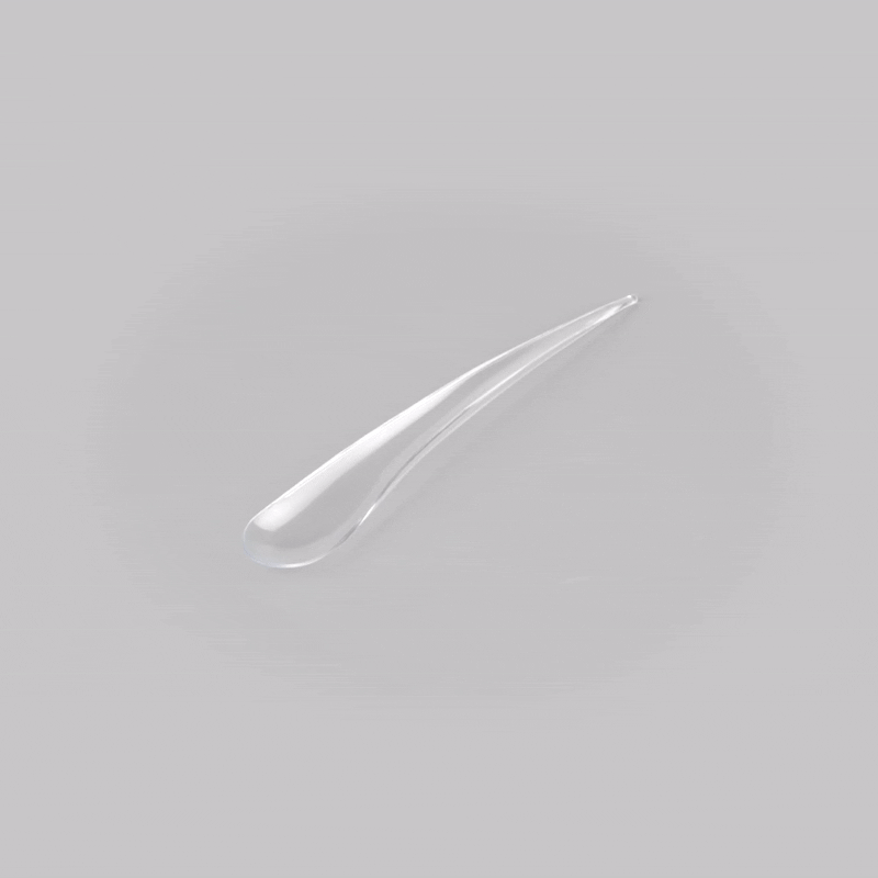 Chef 101 Clear Plastic Deco Party Spoon - 8" - 500 count box